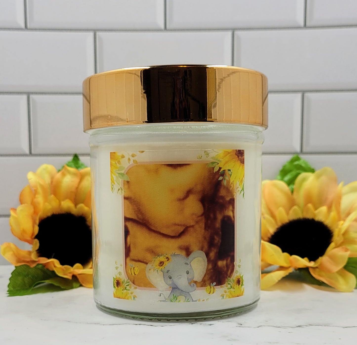 Customizable Sonogram Candle