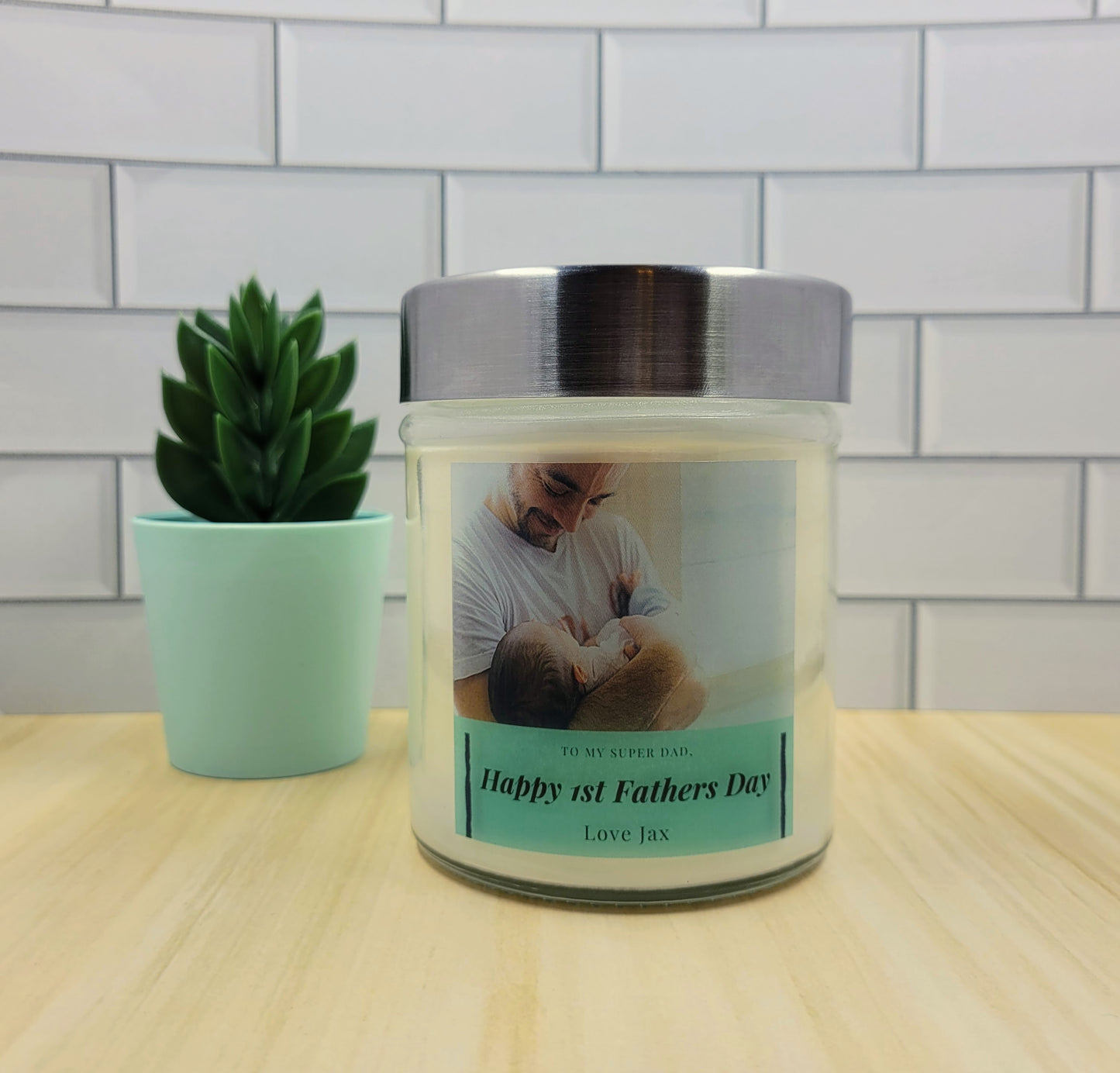 Customizable Father's Day Candle