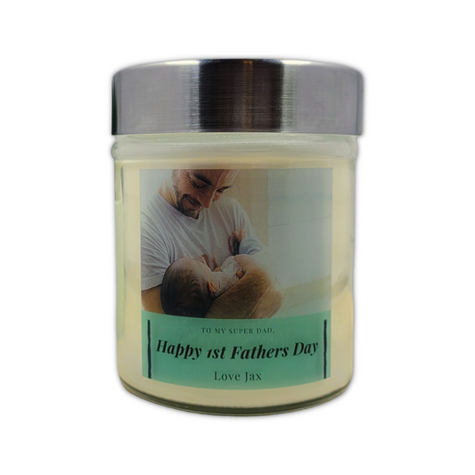 Customizable Father's Day Candle